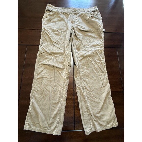 🔥Carhartt Womens Original Fit Carpenter Pants, Khaki, Size 16 Work Outdoor Wear - Picture 2 of 7